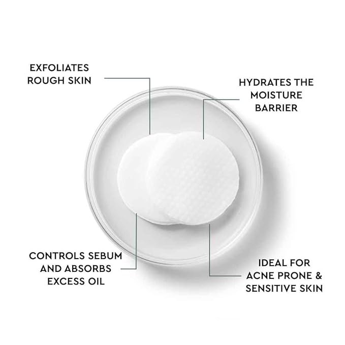 The Face Shop Tea Tree Toner Pads - Improve Uneven Skin Tone, Pore Minimizer - Exfoliating Dual Sided Toner Pad - AHA, BHA, PHA, Hyaluronic Acid - Cotton Facial Pad - Korean Toner - Korean Skin Care