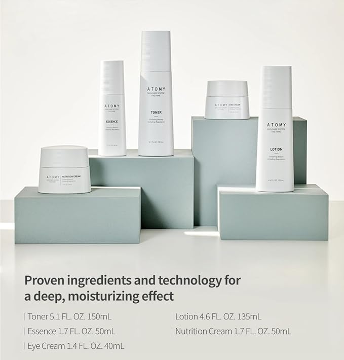 A.t.o.m.y The Fame Skin Care System 5-Step Set (Toner 150 mL, Eye Cream 40 mL, Essence 50 mL, Lotion 135 mL, Nutrition Cream 50 mL) — Premium K-Beauty Routine