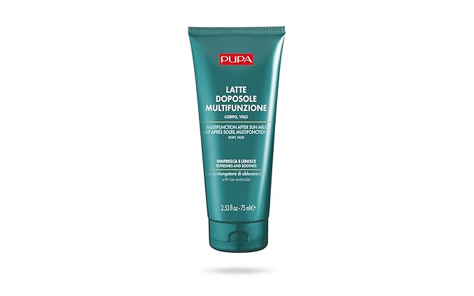PUPA Milano Multifunction After Sun Milk Body And Face Cream - Fast-Absorbing - Quenches The Skin, Restoring The Perfect Hydro-Lipid Balance - Provides Relief And Prevents Peeling - 2.54 Oz