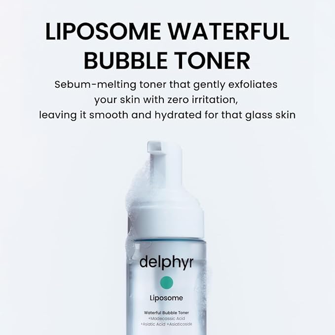 Liposome Waterful Bubble Serum, Hydrating Foaming Toner for Sensitive Skin with Centella Asiatica TECA, Korean Skincare for Trouble Care (5.07 fl. oz, 150ml)