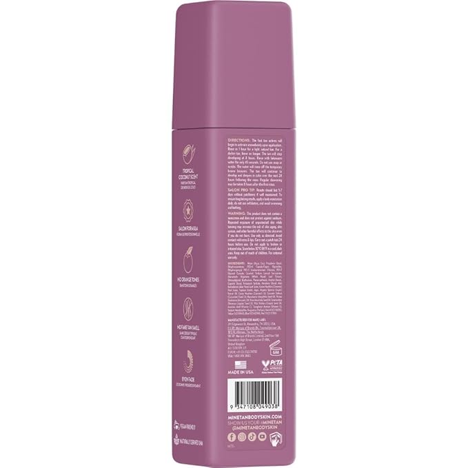 MineTan Double Dark Self Tanning Foam | Bronze Collection - Fake Tanner Mousse for a Deep Bronzing Glow, 1 Hour Express, Face & Body, Ultra Hydrating Formula, Coconut Scented, Vegan 6.7 Fl Oz