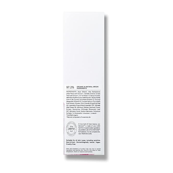 PANPURI toning face essence "Lotus Defense" 100 ml Moisturize, protect and restore the balance of the skin.