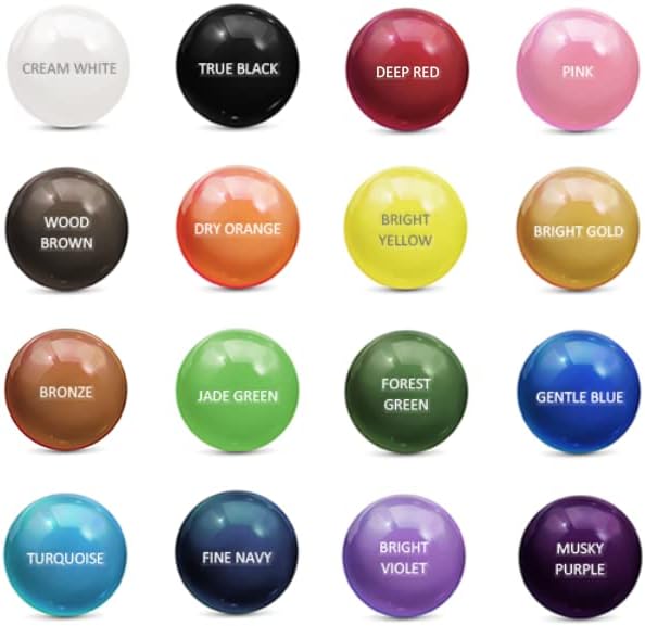 MARBLERS Mica Powder Colorant Set [Prime 16 Color Set] |Cosmetic Grade | Epoxy Resin Pigment | Dye | Non-Toxic, Vegan, Cruelty-Free | Lip Gloss, Nails, Body Butter, Bath Bomb, Candle & Soap Making