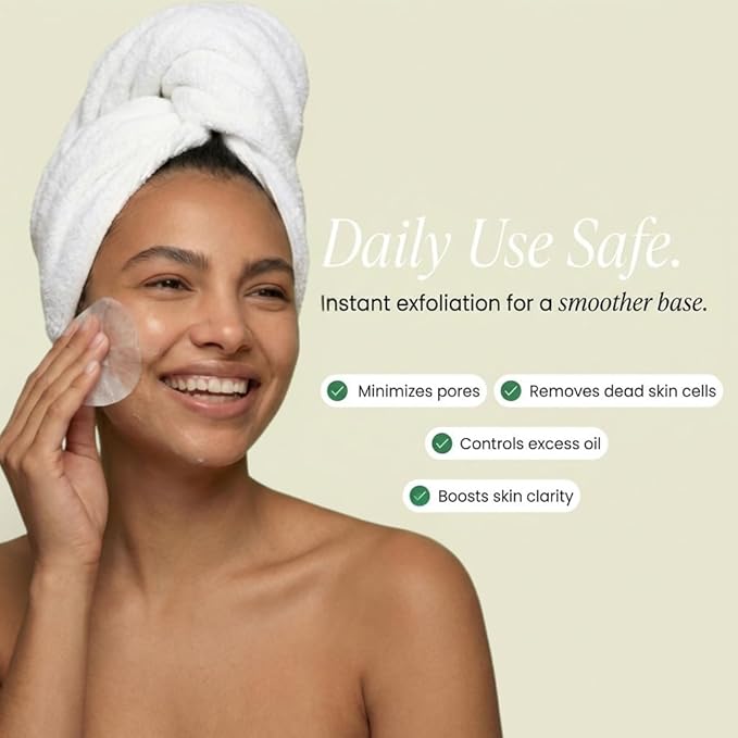 QUIA Korean Skincare Set - Toner Pads + Collagen Wrapping Mask - Dual-Step System for Visibly Smoother Texture, Refined Pore Appearance & Glass Skin - Gentle Exfoliation + Overnight Firming Treatm