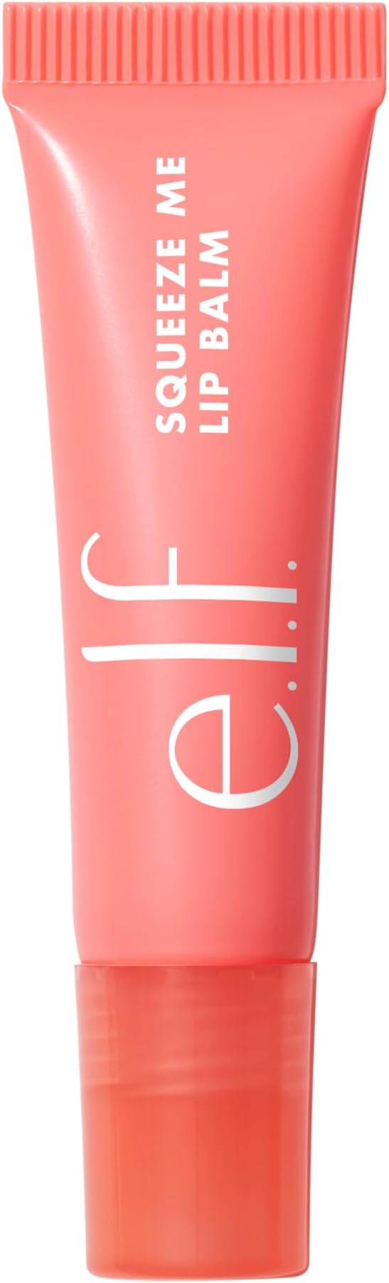 e.l.f. Squeeze Me Lip Balm, Moisturizing Lip Balm for A Sheer Tint of Color, Infused with Hyaluronic Acid, Vegan & Cruelty-Free