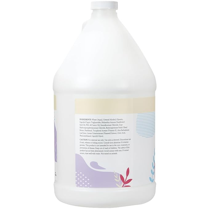 Ginger Lily Farms Botanicals Moisturizing Conditioner for Dry Hair, 100% Vegan & Cruelty-Free, Fragrance Free, 1 Gallon (128 fl oz) Refill