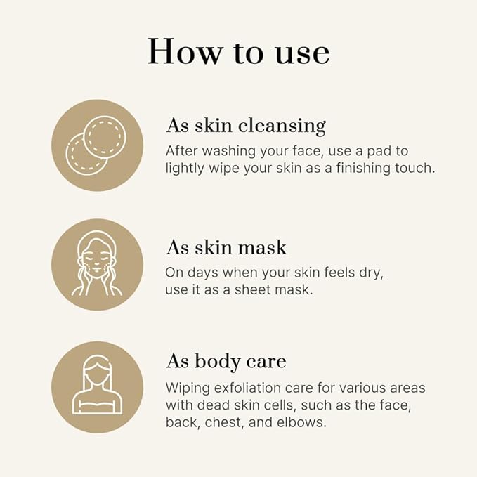 [3W8L] Moisture Calming Clear Pads 70 counts | Vegan Toner Pad For All Skin Types | Gentle Facial Peels & Resurfacing Treatment | Korean Skin Care | k-beauty | 3Words 8Letters