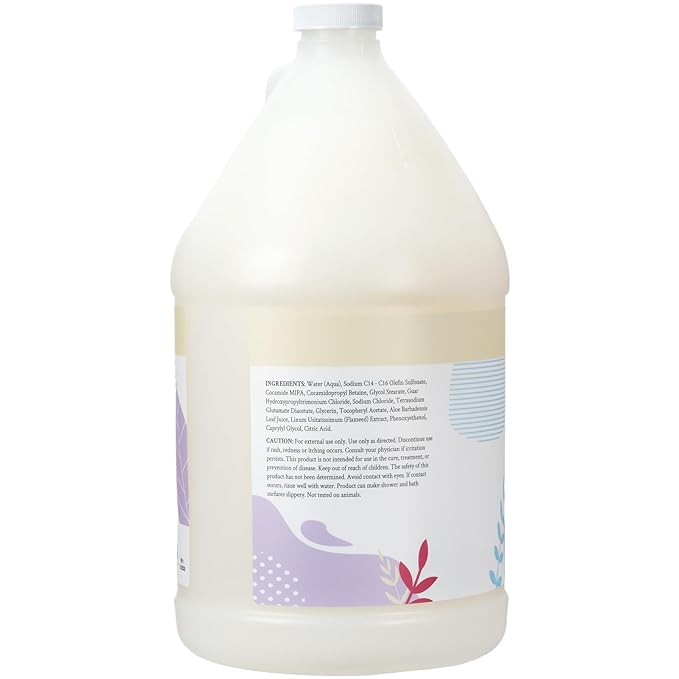 Ginger Lily Farms Botanicals Nourishing Body Wash, 100% Vegan & Cruelty-Free, Fragrance Free, 1 Gallon Refill (Pack of 4)