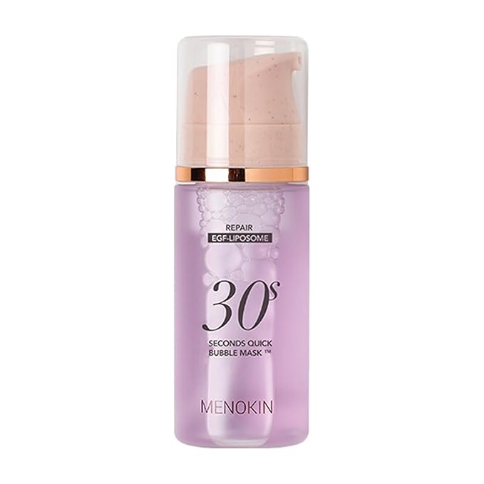 MENOKIN 30 Seconds Quick Bubble Mask [REPAIR] - [EGF Liposome] in Micro-bubbles for Skin Restoration, Hypoallergenic Bubble Capsule for Deep Repair, Korean Skin Care Essential, 70 Uses, fl.oz
