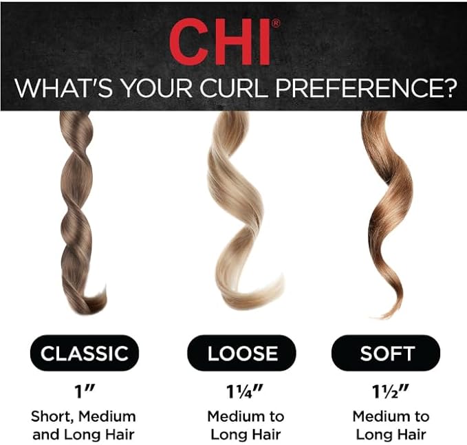 CHI Multi-Wave Styler, Hair Waver With Adjustable Barrel For Customizable Waves, Reduces Frizz & Increases Shine, Black