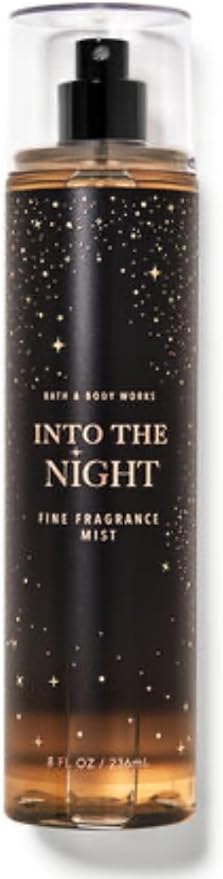 Bath & Body Works - 3 Piece Bundle - Spray - Body Cream - Shower Gel - Full Size and Gift Bag HELLO GORGEOUS (Into The Night)