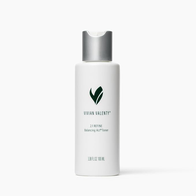 Skincare 2.1 Refine Balancing Act Exfoliating AHA BHA Facial Toner – Gentle Daily Refining Formula with Glycolic Acid for Smoother-Looking Skin