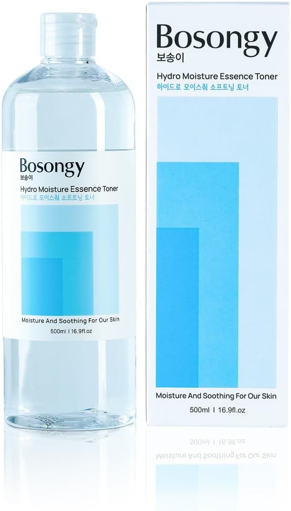 Hydro Moisture Essence Toner 500ml(16.9fl.oz.) – Deep Nourishing Facial Toner for Dry & Sensitive Skin, Korean Skincare Infused with Hyaluronic Acid, Panthenol, and Azelaic Acid.