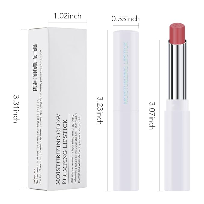Tinted Lip Balm Moisturizing Lipstick, Light Pink Hydrating Lipstick for Women, 24 Hour Long Lasting Moisturization Lip Gloss Stain Makeup, Lightweight Non Greasy Moisturizer Lips, 09
