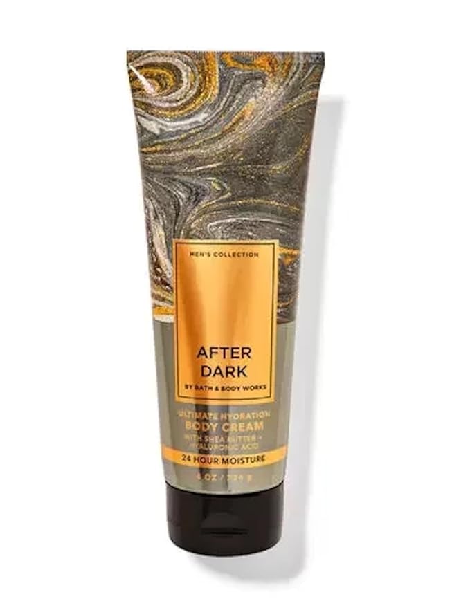 Bath and Body Works Hyaluronic Acid Body Cream For Men 8 Ounce (After Darks)