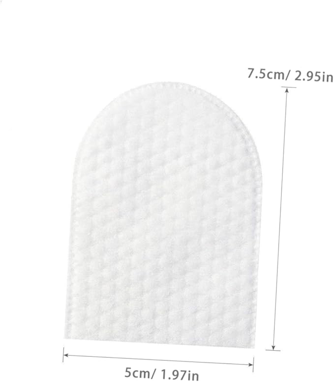 240pcs U Shaped Facial Cotton Pads for Makeup Removal Lightweight Cosmetic Cotton Pads with Storage Box for Skin Care and Toner Application