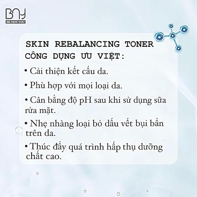 BNY Skin REBALANCING Toner- Nước HOA Hồng
