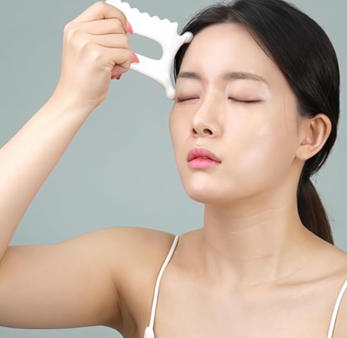 ROYROSA® 로이로사괄사 K-Beauty, 100% Ceramic Guasha, Facial and Body Acupuncture Therapy, Reduce Fine Lines and Wrinkles, Made in South Korea Guasha_Mini