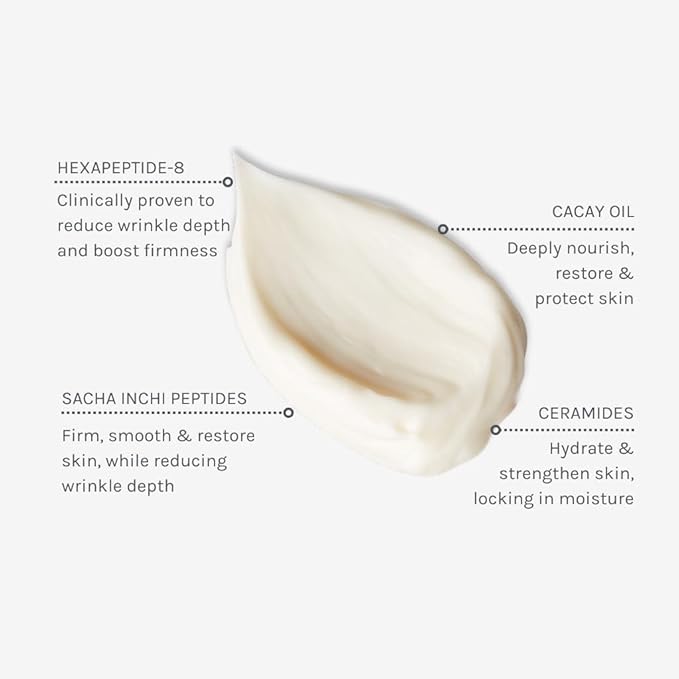 Evolve Organic Beauty - Age Defying Multi Peptide Cream | Firm, Smooth, Moisturize, Nourish | Sacha Inchi Peptides, Ceramides | Vegan, Clean, Cruelty-Free Beauty (2 fl oz | 60 mL)