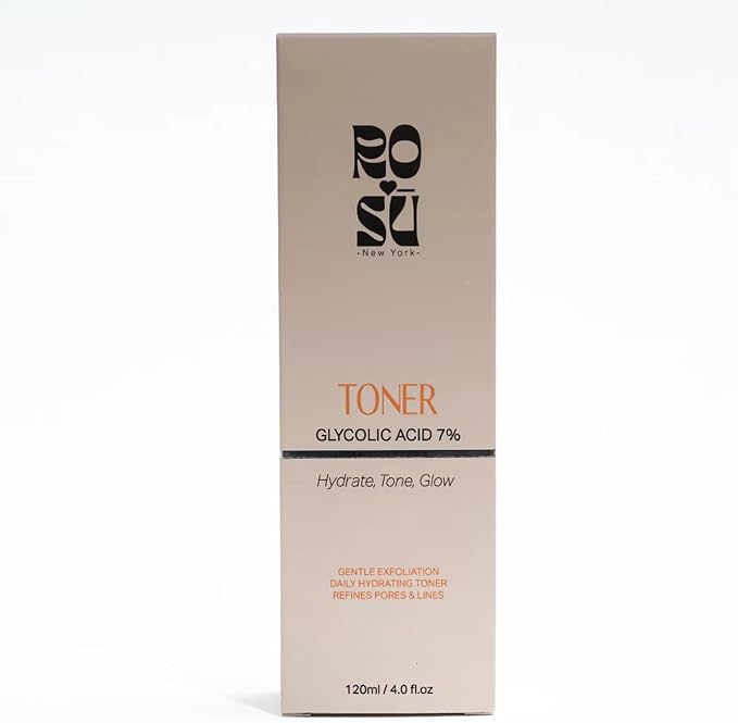 Glycolic Acid 7% Toner - 120 ml Exfoliating Facial Toner, Pore Minimizing, PH Balancing, Alcohol-Free Formula for All Skin Types,Use Daily for Refreshing and Hydrate Skin