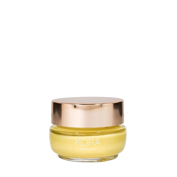 KORA Organics Turmeric Glow Moisturizer, Hydrate, Soften and Plump Skin, Certified Organic, Cruelty Free, Perfect Travel Size, 0.51 fl oz