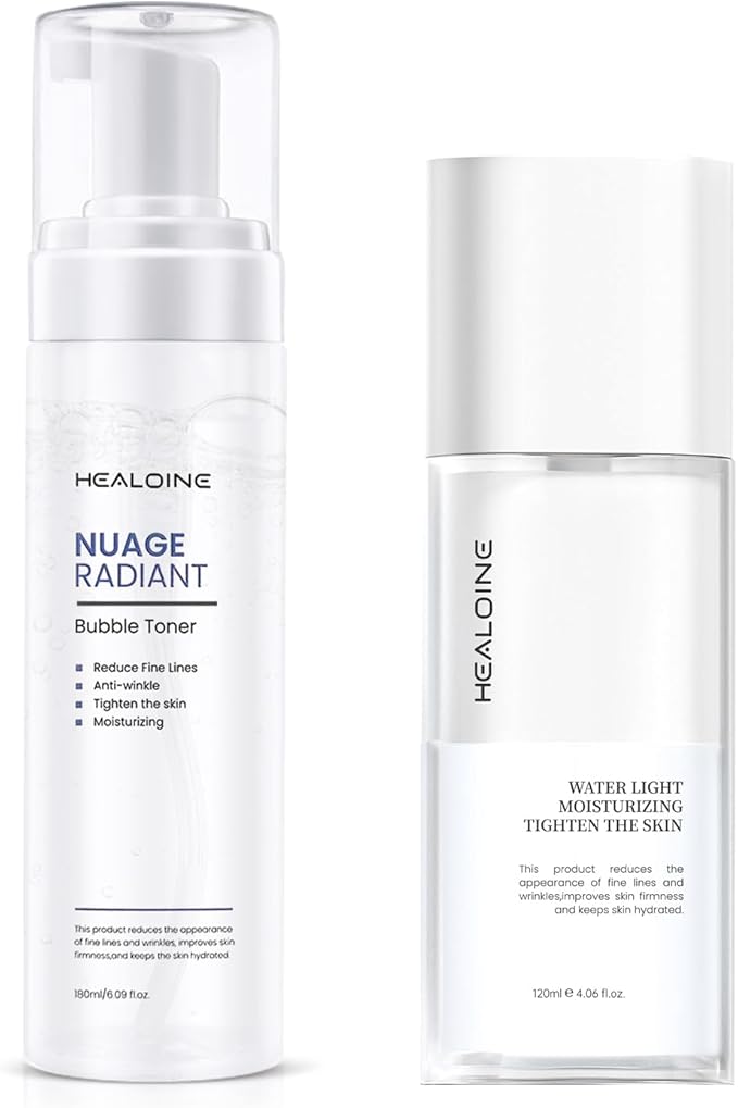 Bubble Toner 180ml and Double Peptides Serum 120ml Bundle