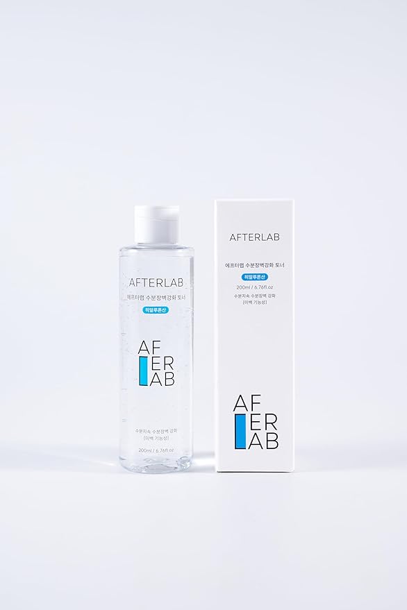 AFTERLAB Hydrating Barrier Toner, Hyaluronic Acid (Sodium Hyaluronate) Face Toner for Sensitive Skin, After-Shave Soothing & Hydration, 6.76 fl.oz