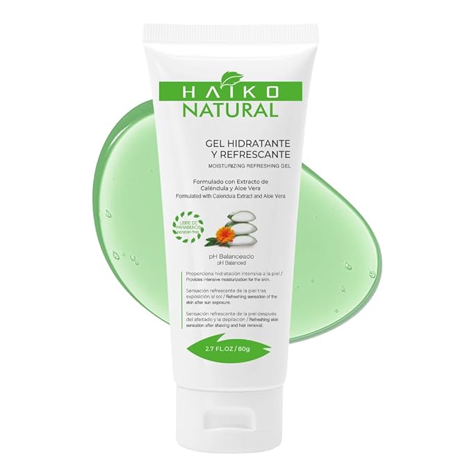 Soothing Gel with Calendula & Aloe Vera. Hydrating & Calming Paraben-Free Formula for Irritated Skin. Ideal After Sun, Shaving, Waxing or Daily Skin Hydration - 2.7 fl oz / 80g