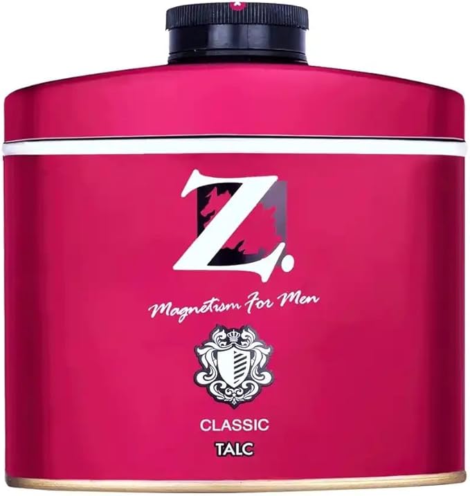 Z. Magnetism for Men Classic Talc, Refreshing Body Powder,50g