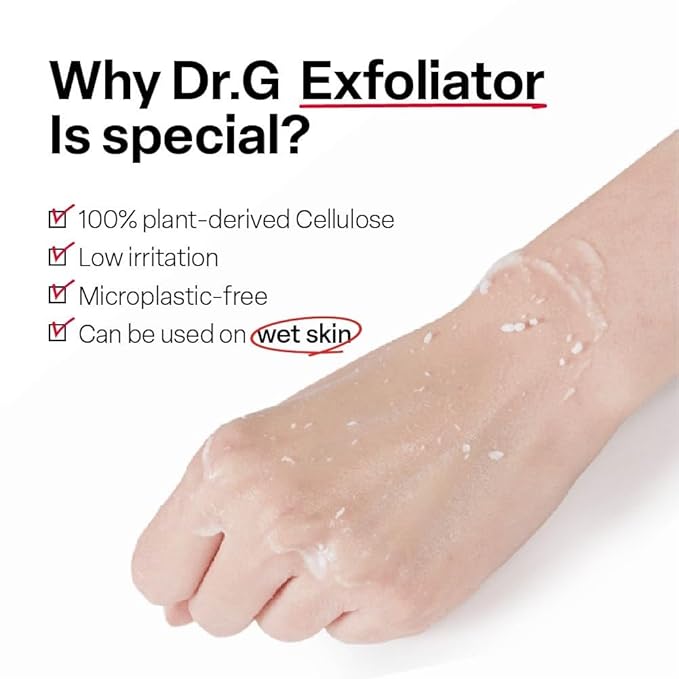 Dr. G Brightening Peeling Gel - Korean Skincare for Glowy Skin - Aqua Gommage Facial Exfoliator - Hyaluronic Acid, Ceramides, Vitamin C - Smooth Skin Texture, Low Irritation - Bulk Items - 4.23 fl oz