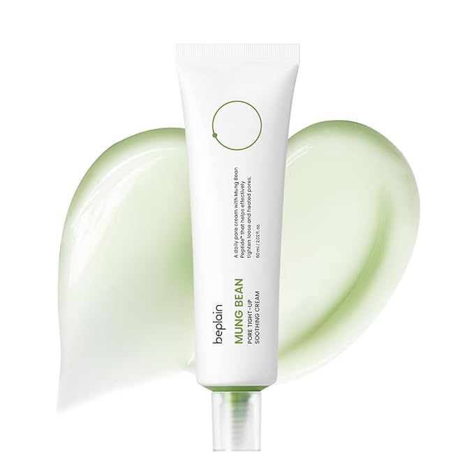 beplain Mung Bean Peptide Soothing Cream (2.02fl.oz/60ml) | Fragrance-Free | Facial Cream for Soothing, Hydrating | Suitable for Sensitive Skin | Korean Skincare