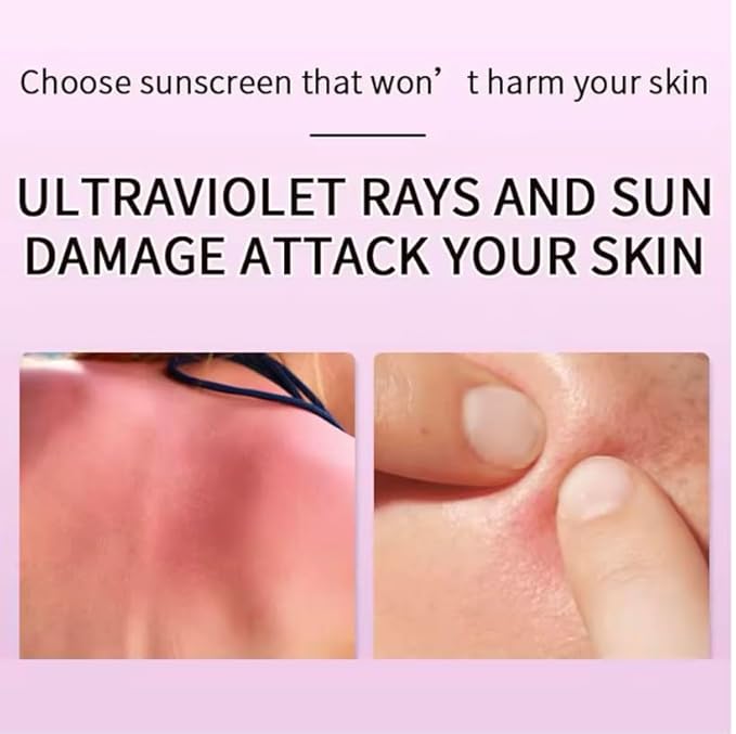Rose Sunscreen Cream SPF 90 Face & Body Sun Protection Lotion Moisturizing Hydrating Sunscreen for Daily UV Protection Lightweight Skin Care for Outdoor Use