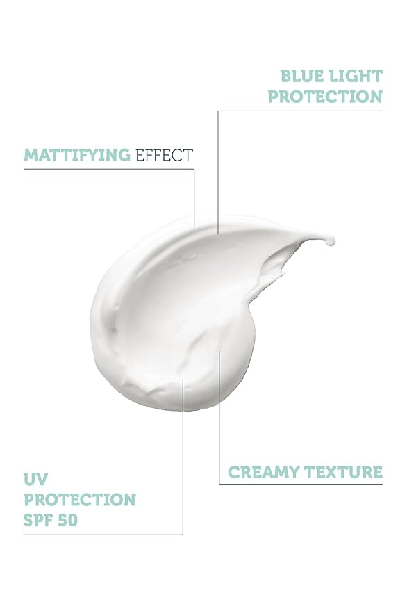 The Purest Solutions Dry-Touch Protection (Mattifier & Oil Control Moisturizer SPF 50+) - Combined with Witch Hazel & Bilberry - Oily Skin Type - Vegan | Cruelty Free | Eco Friendly (1.69 fl. oz)