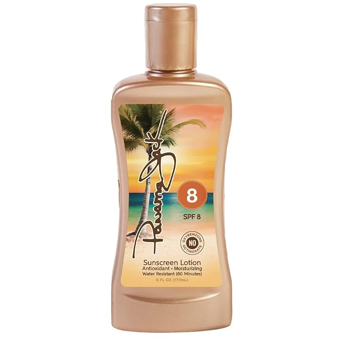 Panama Jack SPF 8 Sunscreen Lotion and SPF 45 Lip Balm Bundle