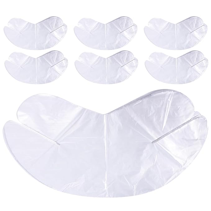 Disposable Plastic Neck Mask Sheets 200Pcs Toner Mask Patch for Moisturizing Skin Care Therapy Neck Covering Suitable for Salon and Home Use