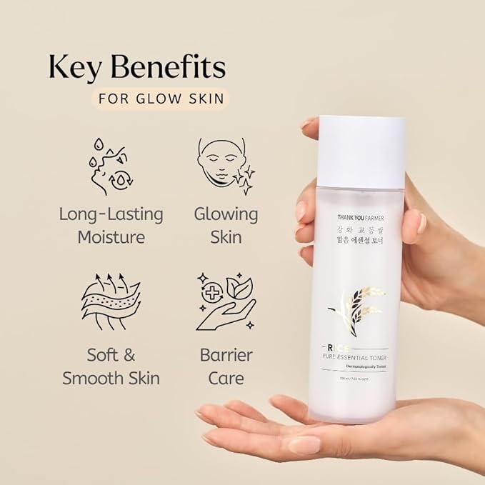 THANKYOU FARMER Rice Clay Foam Cleanser + Rice Essential Toner + Barrier Capsule Cream