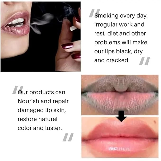Remove Dark Lip Balm Lightening Melanin Mask Gloss Exfoliating Lip Pink Treatment Reduce Lip Lines Improve Dryness Moisturizing