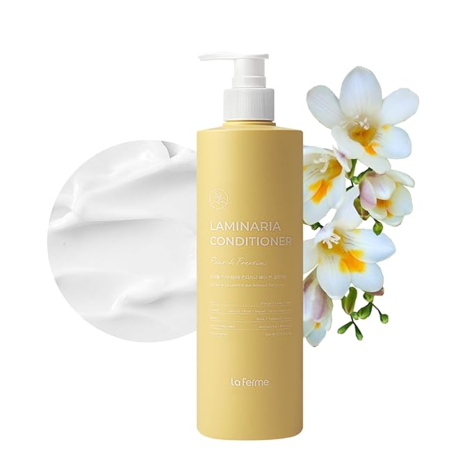 laferme Laminaria Conditioner with Organic Ingredient, Damaged Hair Care Korean Conditioner, Hydrating & Smoothing, Anti-Frizz, Sulfate & Paraben Free, for Women & Men, 16.9 Fl Oz, Pear & Freesia