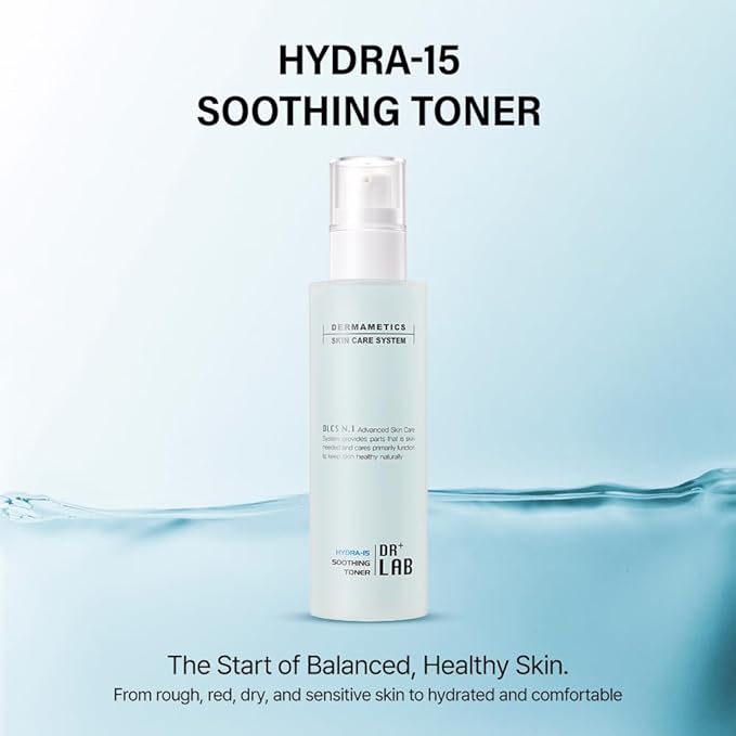 Hydra-15 Soothing Toner 5.07 fl oz /150ml Deep Hydrating Moisturizing for Dry, Sensitive Skin with Hyaluronic Acid Korean Skincare