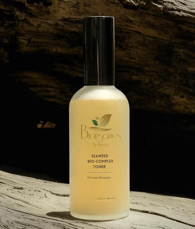Seaweed Bio Complex Toner with Irish Moss, Kelp Extract, Rose Water, Aloe, Vitamin B5, Hydrating & Balancing, All Skin Types