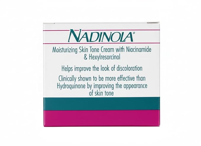Nadinola Moisturizing Skin Tone Cream with Niacinamide and Hexylresorcinol 2.25 Oz