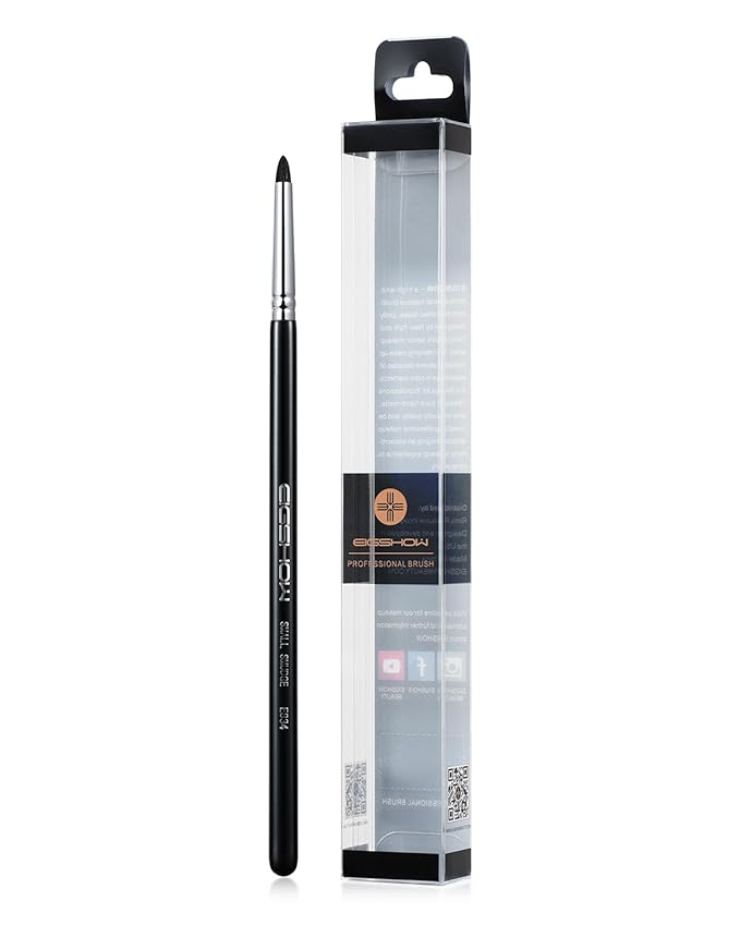 EIGSHOW Small Smudge Brush for Precise Eye Brightening and Under Eye Highlighting (E834)