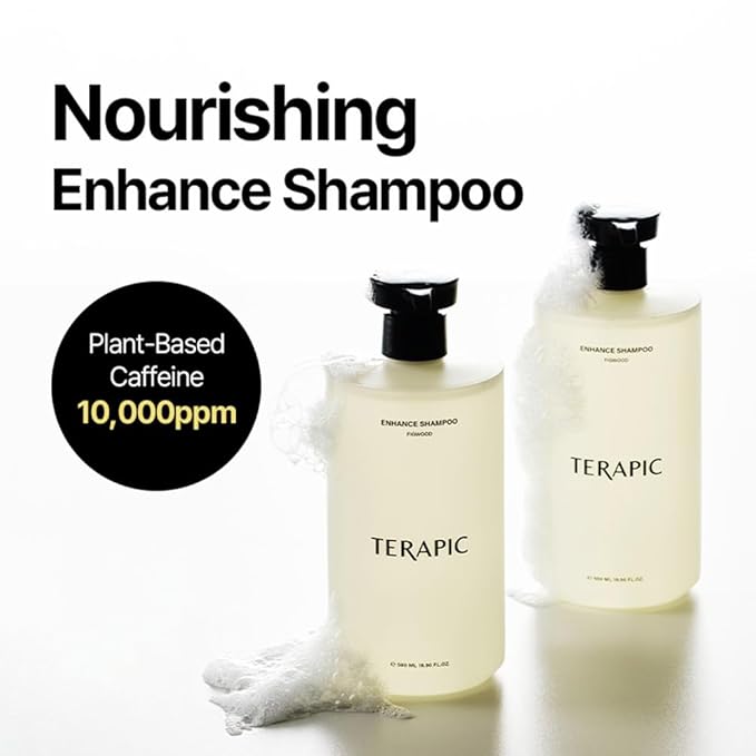 Enhance Hair Loss Shampoo | Hair Thickening & Thinning Hair Care | Low pH Scalp Cleanser with Panthenol, Salicylic Acid & Menthol | Korean Anti Hair Loss Shampoo (16.90 Fl Oz / 500mL)