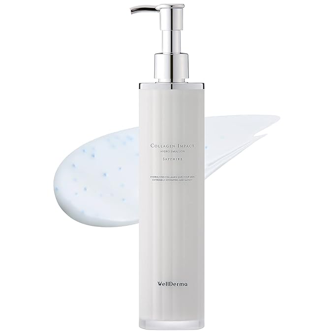WELLDERMA Sapphire Collagen Impact 3-Step Skincare Set – Hydrating & Balancing Toner, Emulsion and Cream Trio
