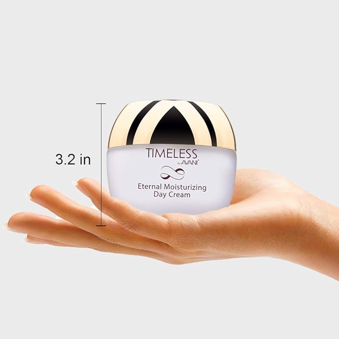 Avani Timeless Eternal Moisturizing Day Cream | Enriched with Collagen, Caviar, & Vitamin E | Smooths Wrinkles Leaving Skin Soft & Refreshed - 1.7 fl. oz.