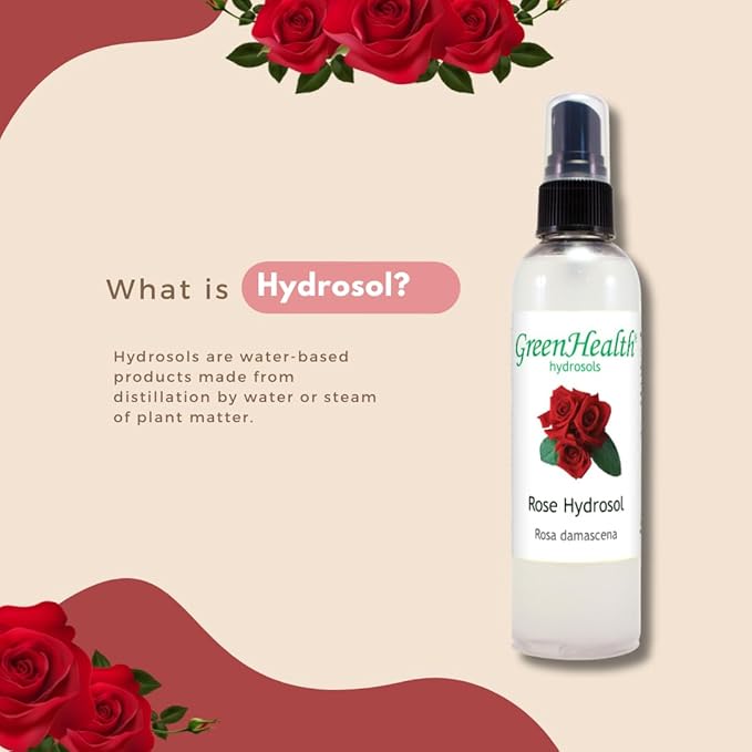 GreenHealth Rose Hydrosol (Floral Water) - 4 fl oz