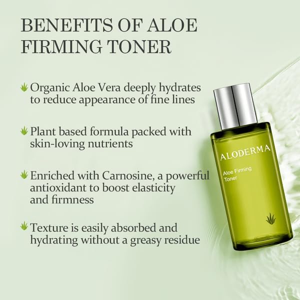 Aloderma Aloe Toner Set, 2 Pieces - Firming, Brightening Toners
