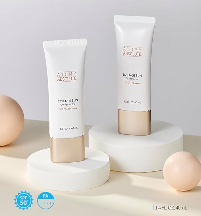 Absolute Essence Sun SPF 50+ PA++++, UV Protector Sunscreen 1.4 fl oz (40 mL) — Lightweight Essence Texture, Non-Greasy Fresh Finish, Daily Wear & Travel Size (1)