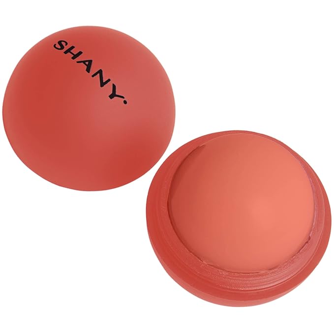 SHANY Lip Balm Sphere - Nourishing Hydrating Lip Balm Lip Care Infused with Shea Butter and Moisturizing Oils to Soothe and Repair Dry and Cracked Lips - Red