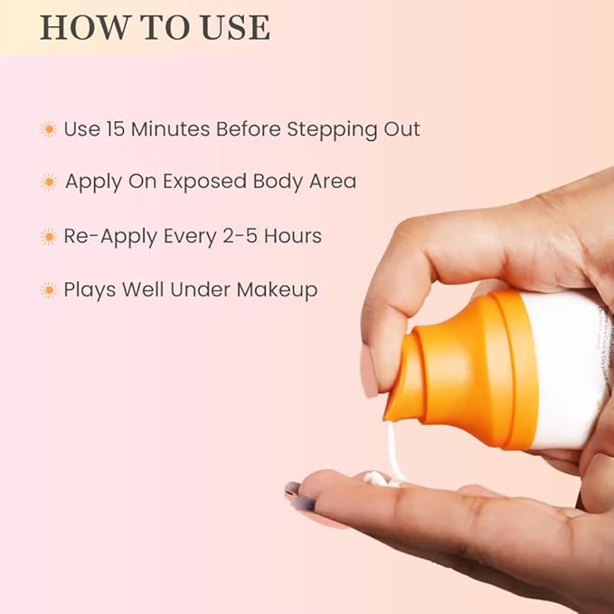 03+ Glow Shield Advanced Sunscreen Lotion with SPF 50 PA+++, 50g